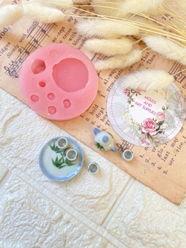 Tea Set Miniature Mold