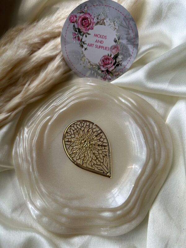 Skeleton Leaf Metal Charm