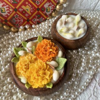 Marigold Jasmine Candle bowls- DIY kit
