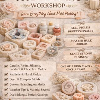 Mold Making Workshop - candle - resin- clay - minature - fondant