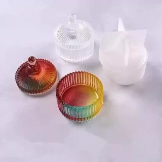 rippled box with lid