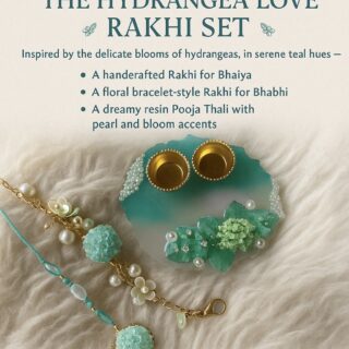 Hydrangea hues Rakhi set - online course with kit