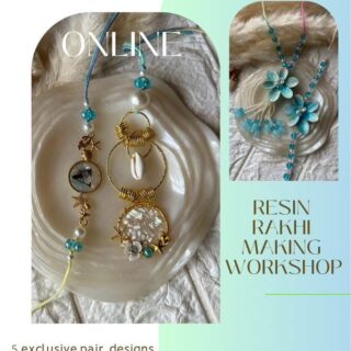 Resin Rakhi making workshop with pooja thali (tutorial )