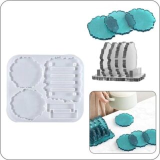 coaster set with stand