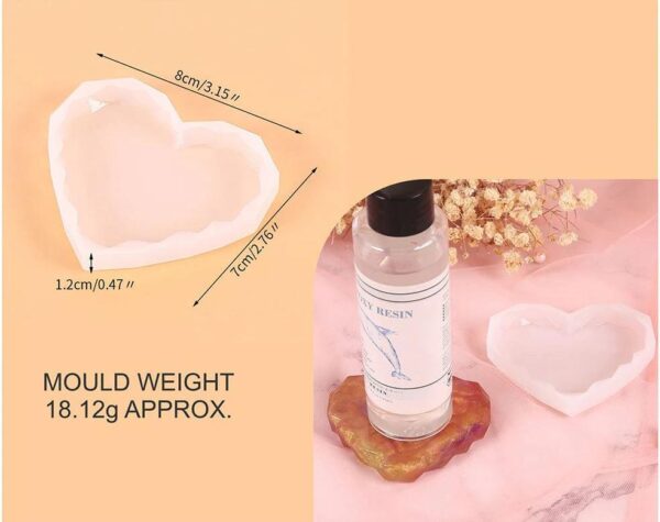 geometric heart mold