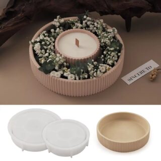 large ribbed trinket tray