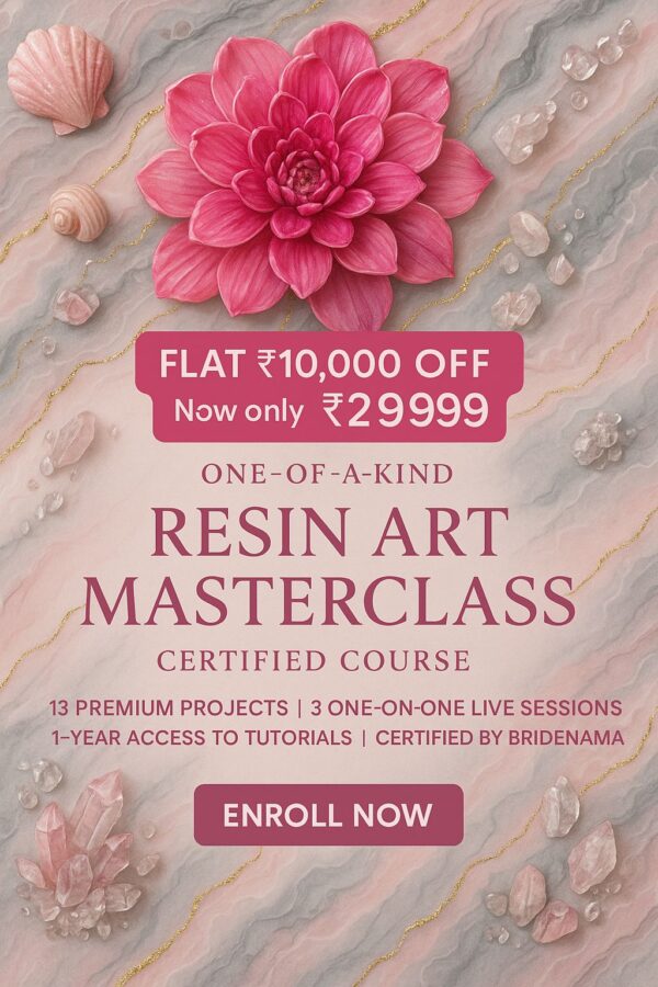 Resin Ultima Masterclass - 13 projects that will turn u to a pro artist .