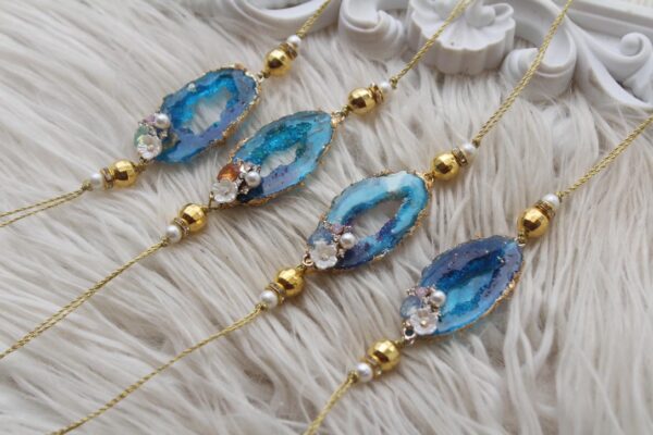 Resin agate handmade rakhi