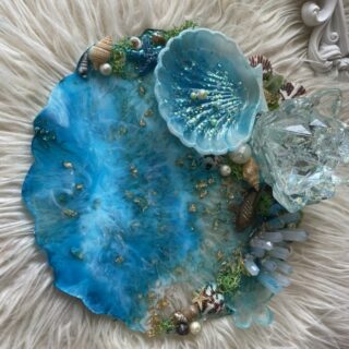 Solace - The beach themed resin trinket