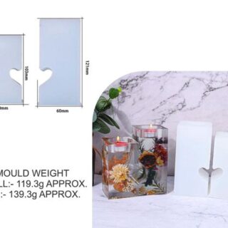 Heart Pillar Tealight Mold Set