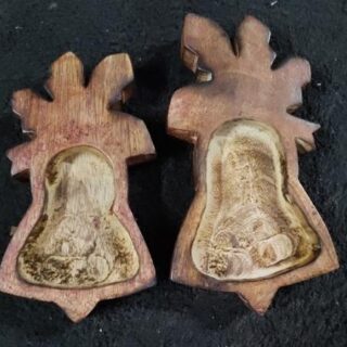 Wooden Candle Container- Bell shape