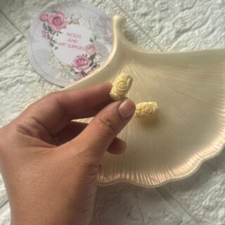 Rose Carved Bead- Pack of 3