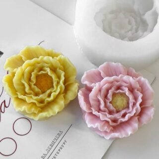 3D Flower Mold 15- Ruffle Peony