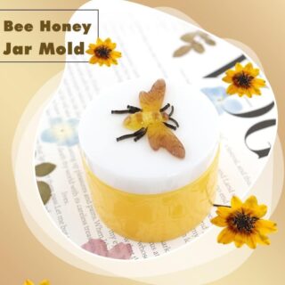 Honeycomb and honey bee jar mold