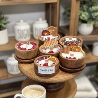 Botanical candle bowls