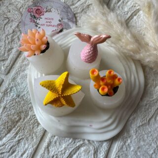 under water mold combo (coral,starfish,fish tail)