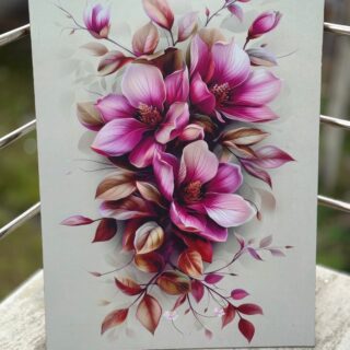 Flower print - (size 18 by 24 )design 8