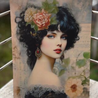 Flower print - (size 18 by 24 )design 9