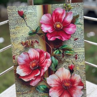 Flower print - (size 18 by 24 )design 3