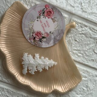 pine tree mold - flat base - 2 cavity