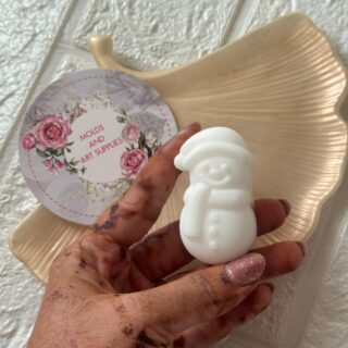 snow man mold - flat base