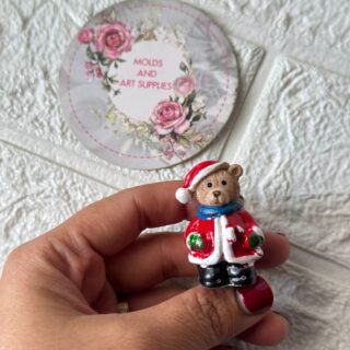 cute christmas teddy mold