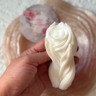 Madona - rose in a hand mold