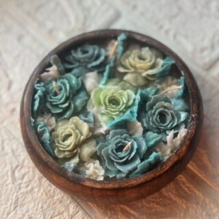 JANNAT -(Floral candle bowl - wedding candle collection)