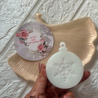 Snowflake ornament mold - wax sachet