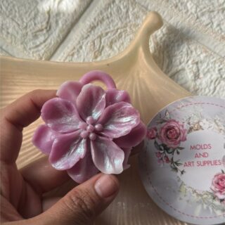 Exclusive bliss floral mold with hoop - wax sachet Mold