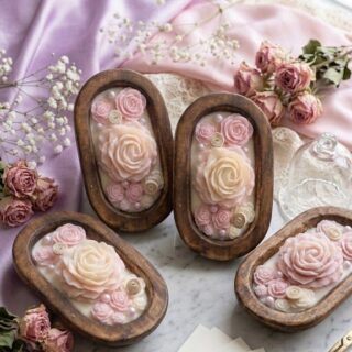 Floral elegance in rose - wedding bowl edit