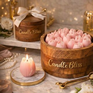 Amour - tulip barrel box - pink