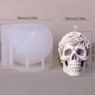 Roses and skull mold