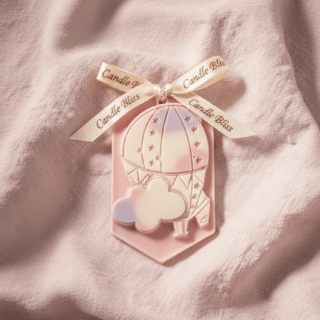 Love is in the air - hot air balloon theme wax sachet