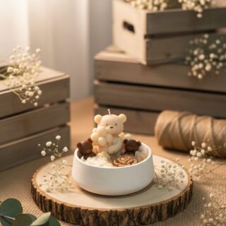 TEDDY bliss bowl - perfect celebratory  candle bowl