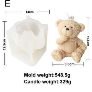 LARGE Teddy mold - utter cute