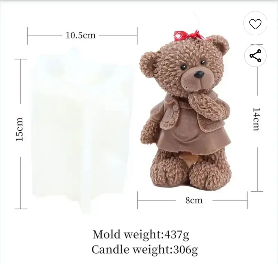 super large teddy mold