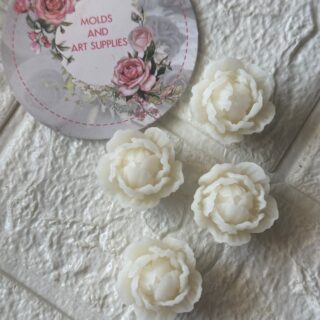 Rufffle rose peonie mold - 4 cavity