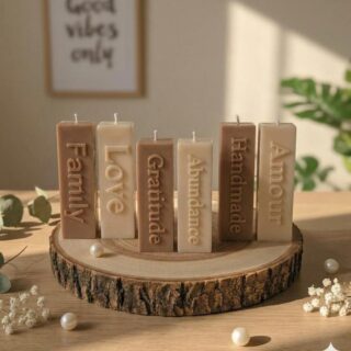 Affirmation candle mold