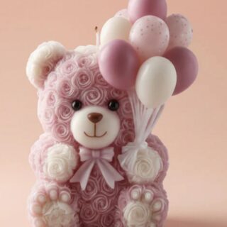 Roselicious teddy with balloon mold