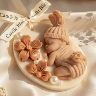 Sleeping baby mold -with cap