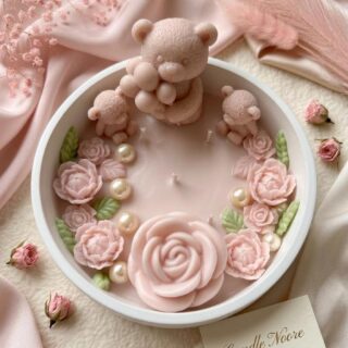 Bliss -large teddy bowl candle