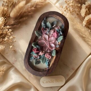 floral candle bowl - wedding edit