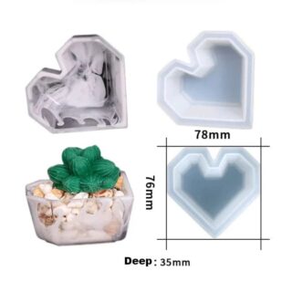 Heart planter mold