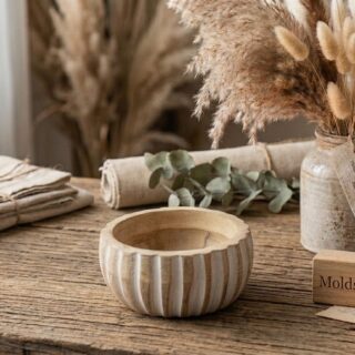 carved bowl - pack of 5 perfect for candles