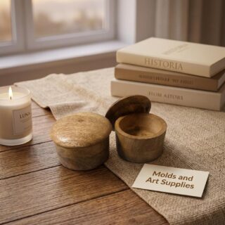 jar with lid style wooden container - pack of 10  - with custom name on lid