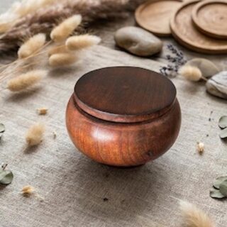 round bowl container with lid - pack of 5 - 3 inch