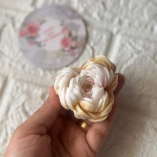 layered petal rose - heart shape flower mold