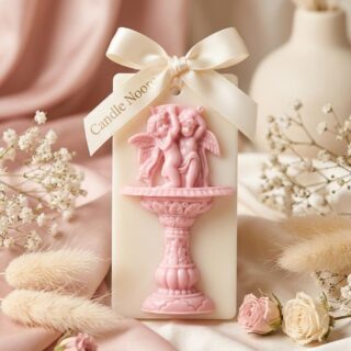 Vintage era - cupid water fountain mold - wax sachet