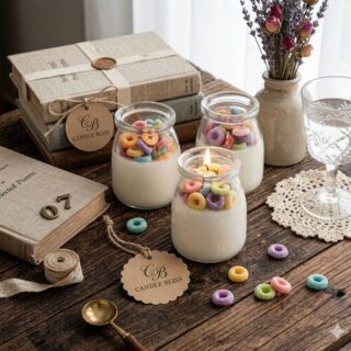 Breakfast goodness - frootloop candle